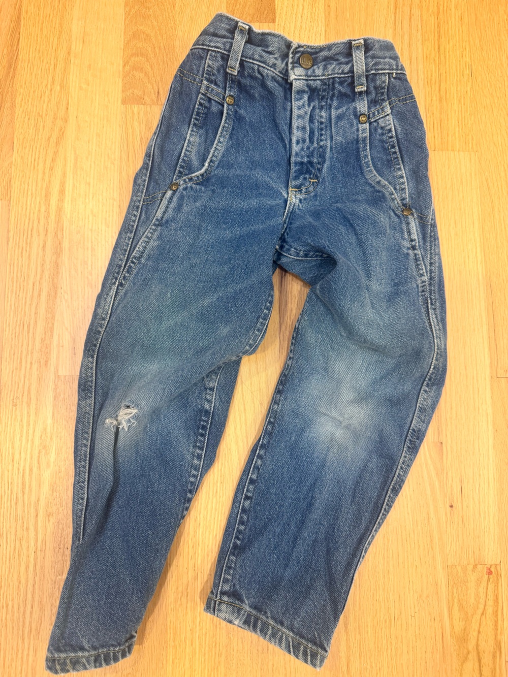Vintage / LEE founded in Kansas / made USA / 100% Cotton Kids Jeans / Size 6X